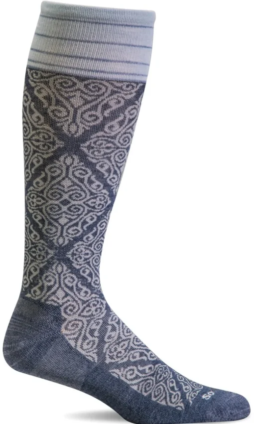 The Raj Knee-High Women - Denim Firm Compression (20-30mmHG)
