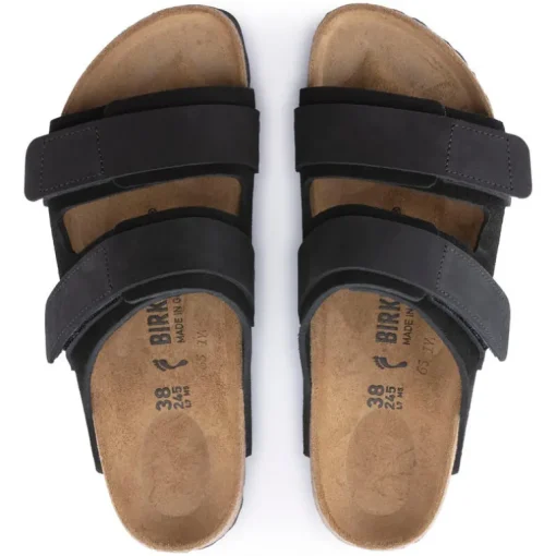 Uji Women - Black Suede Nubuck