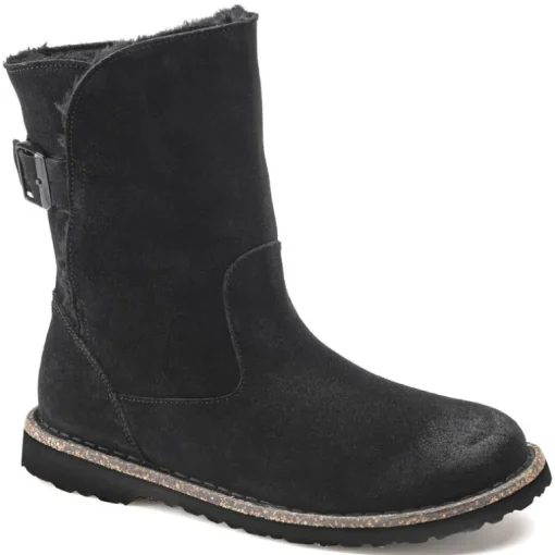 Uppsala - Black Suede Shearling