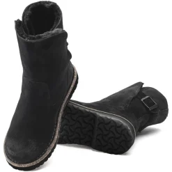 Uppsala - Black Suede Shearling