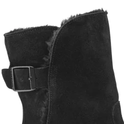 Uppsala - Black Suede Shearling