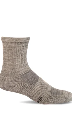 Walk About Crew for Men - Light Grey Moderate Compression (15-20mmHg)