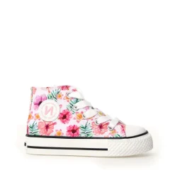 Ylfas - Canvas Delave Hawaii White-Fuchsia-Multi