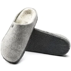 Zermatt Men - Light Grey Wool Felt Shearling