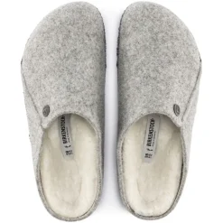 Zermatt Men - Light Grey Wool Felt Shearling